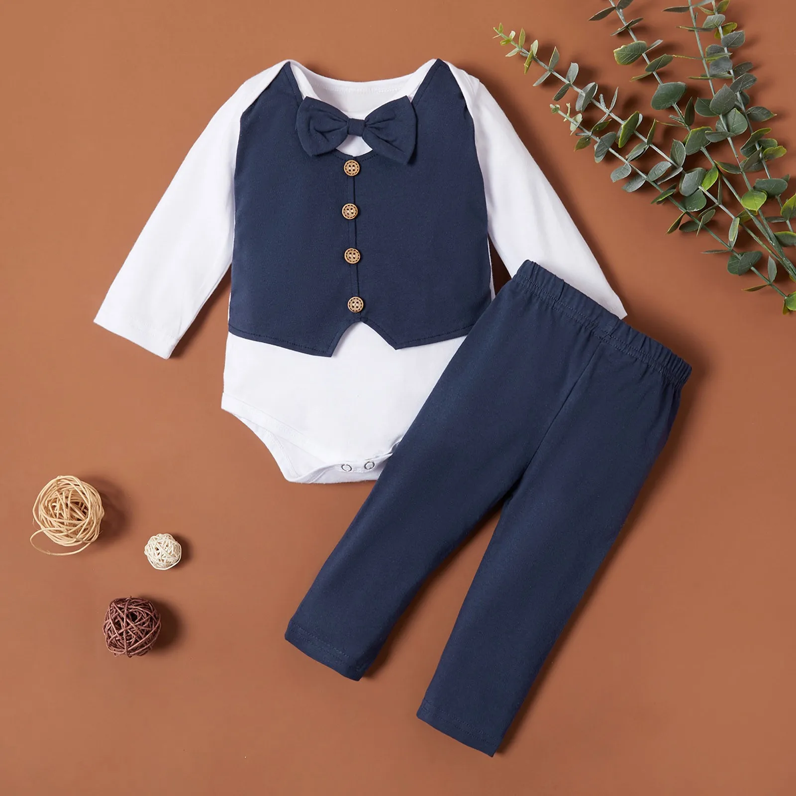 Infant Baby Boys Clothes Sets Gentleman Suit Bow Tie Long Sleeve Rompers+Pants Sets Autumn Winter Newborn Outfits 0-18 Months
Infant Baby Boys Clothes Sets Gentleman Suit Bow Tie Long Sleeve Rompers+Pants Sets Autumn Winter Newborn Outfits 0-18 Months