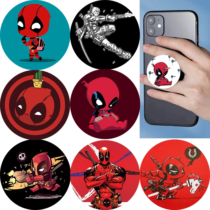 Marvel Deadpool Popping Phone Socket Folding Phone Holder Stand Phones Grip Mobile Phone Accessories Soporte Movil For iPhone
Marvel Deadpool Popping Phone Socket Folding Phone Holder Stand Phones Grip Mobile Phone Accessories Soporte Movil For iPhone