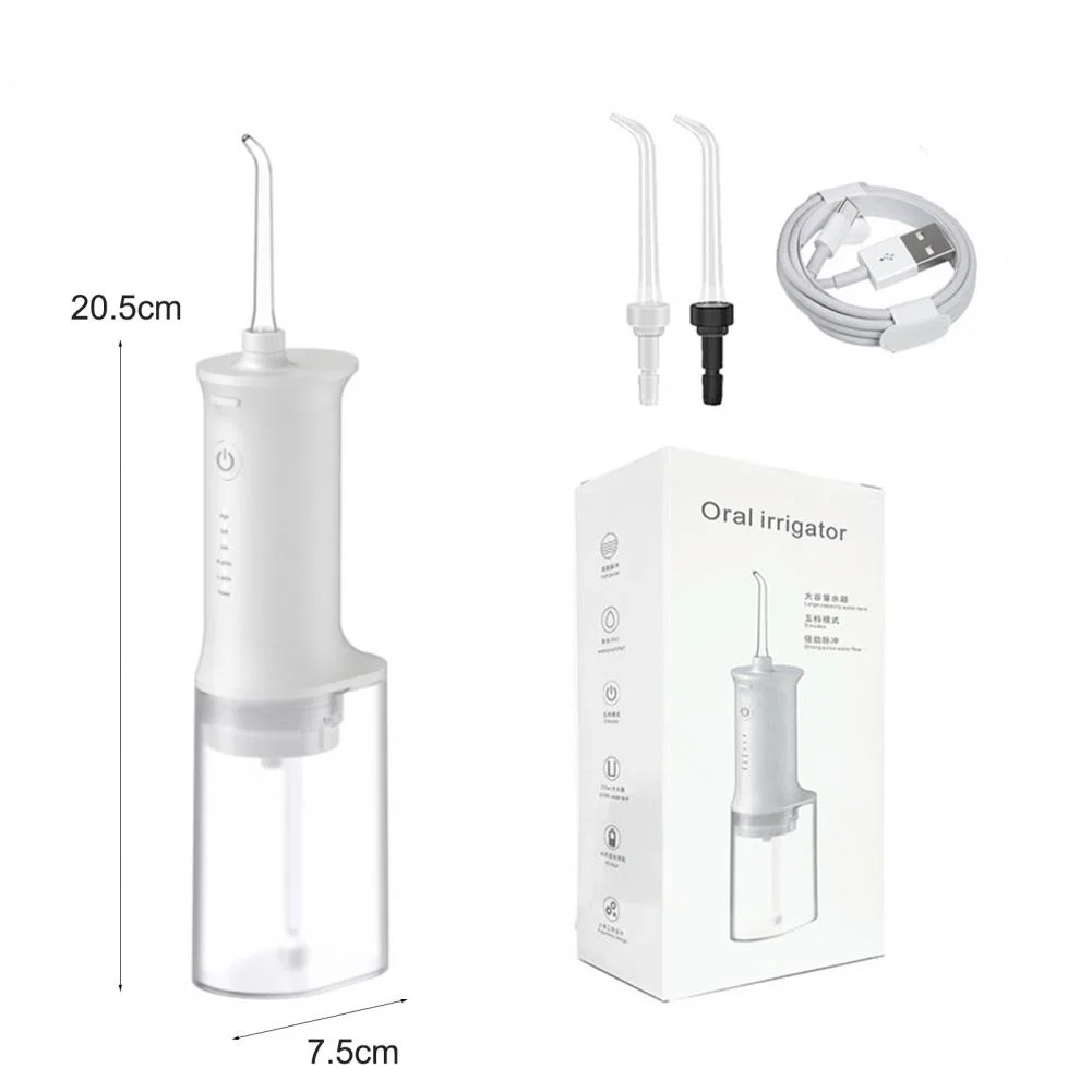 

Портативный Электрический ирригатор для полости рта, бытовой прибор для отбеливания зубов, 2 сопла, ирригатор, Стоматологический Ирригатор