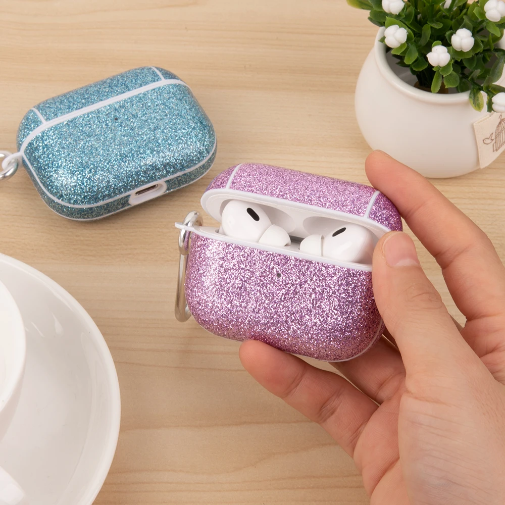 For AirPods Pro Case Shockproof Glitter Full Protective Cover For Air Pods Pro 2 2nd AirPods2 3 1 Keychain With Retail Package
For AirPods Pro Case Shockproof Glitter Full Protective Cover For Air Pods Pro 2 2nd AirPods2 3 1 Keychain With Retail Package