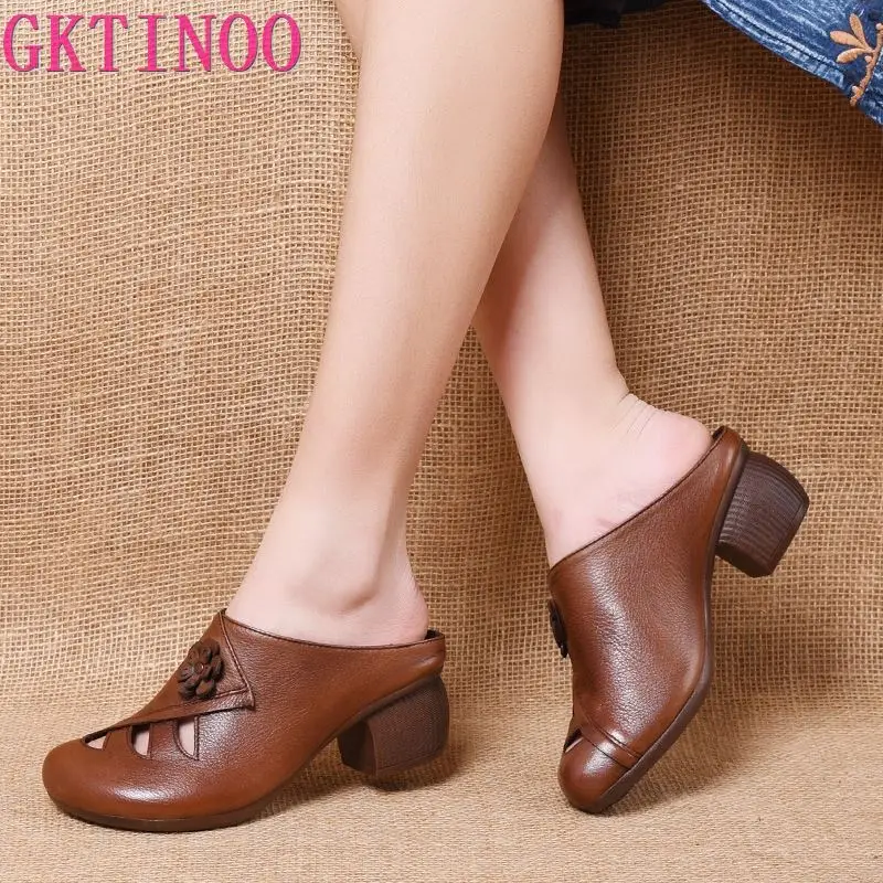GKTINOO Summer Shoes Genuine Leather Slippers Women Sandals 2022 New thick heel retro Slippers Fashion Sandals Women Shoes
GKTINOO Summer Shoes Genuine Leather Slippers Women Sandals 2022 New thick heel retro Slippers Fashion Sandals Women Shoes