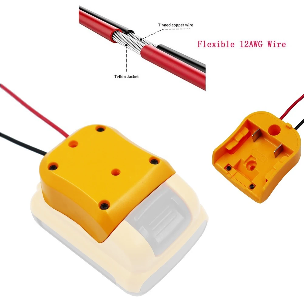 Адаптер для аккумулятора DW12V, соединитель с кабелем 12 AWG для DeWalt 10,8 в 12 В, макс. литиевая батарея, внешний преобразователь источника питания
Адаптер для аккумулятора DW12V, соединитель с кабелем 12 AWG для DeWalt 10,8 в 12 В, макс. литиевая батарея, внешний преобразователь источника питания