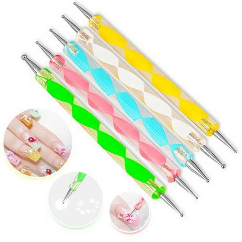5Pcs Nail Art Dotting Pens Nail 2 Ways Drill Point Nail Tools Dot Marbleizing Painting Drawing Polish
5Pcs Nail Art Dotting Pens Nail 2 Ways Drill Point Nail Tools Dot Marbleizing Painting Drawing Polish
