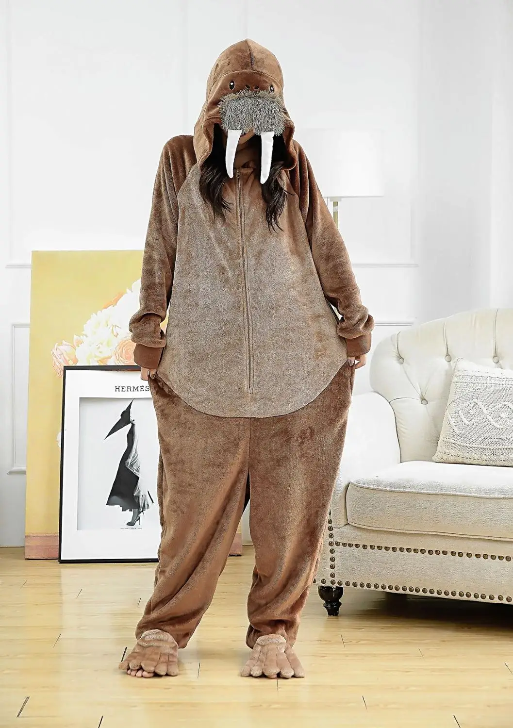 Flannel Walrus Onesies Animal Sea lions Cosplay Overall Pajamas Cartoon Kigurumi Christmas Party Pyjamas Carnival Costumes
Flannel Walrus Onesies Animal Sea lions Cosplay Overall Pajamas Cartoon Kigurumi Christmas Party Pyjamas Carnival Costumes