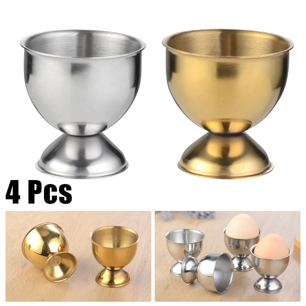 4pcs Boiled Egg Cups Stainless Steel Eggs Cup Stand Breakfast Egg Holder Wine Cup Kitchen Accessories Tool
4pcs Boiled Egg Cups Stainless Steel Eggs Cup Stand Breakfast Egg Holder Wine Cup Kitchen Accessories Tool