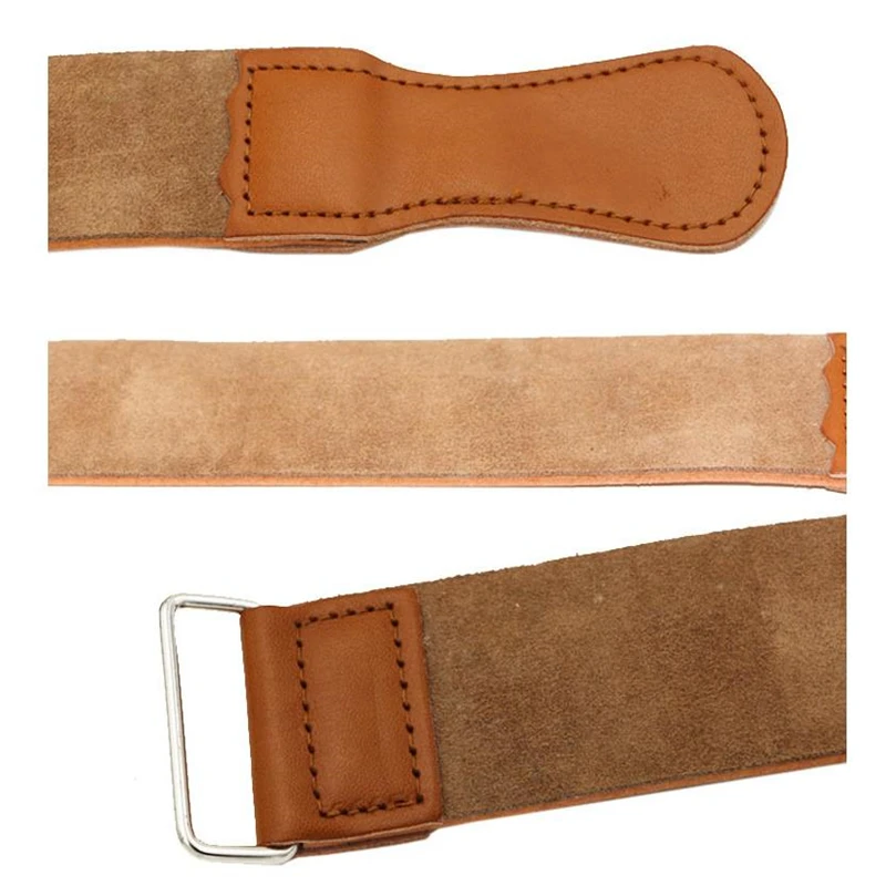 48*5cm Pro Barber Double-layer Genuine Leather Shaving Strop Straight Razor Sharpener Strap Belt Necessary Shaving Strap Tool
48*5cm Pro Barber Double-layer Genuine Leather Shaving Strop Straight Razor Sharpener Strap Belt Necessary Shaving Strap Tool