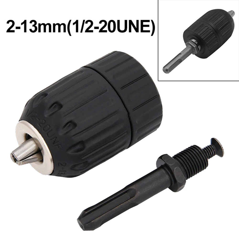 2-13mm Keyless Drill Chuck Converter 1/2\" 20UNF Thread Quick Change Adapter SDS Plus Adaptor Cordless Hammer Drill Bit
2-13mm Keyless Drill Chuck Converter 1/2\" 20UNF Thread Quick Change Adapter SDS Plus Adaptor Cordless Hammer Drill Bit