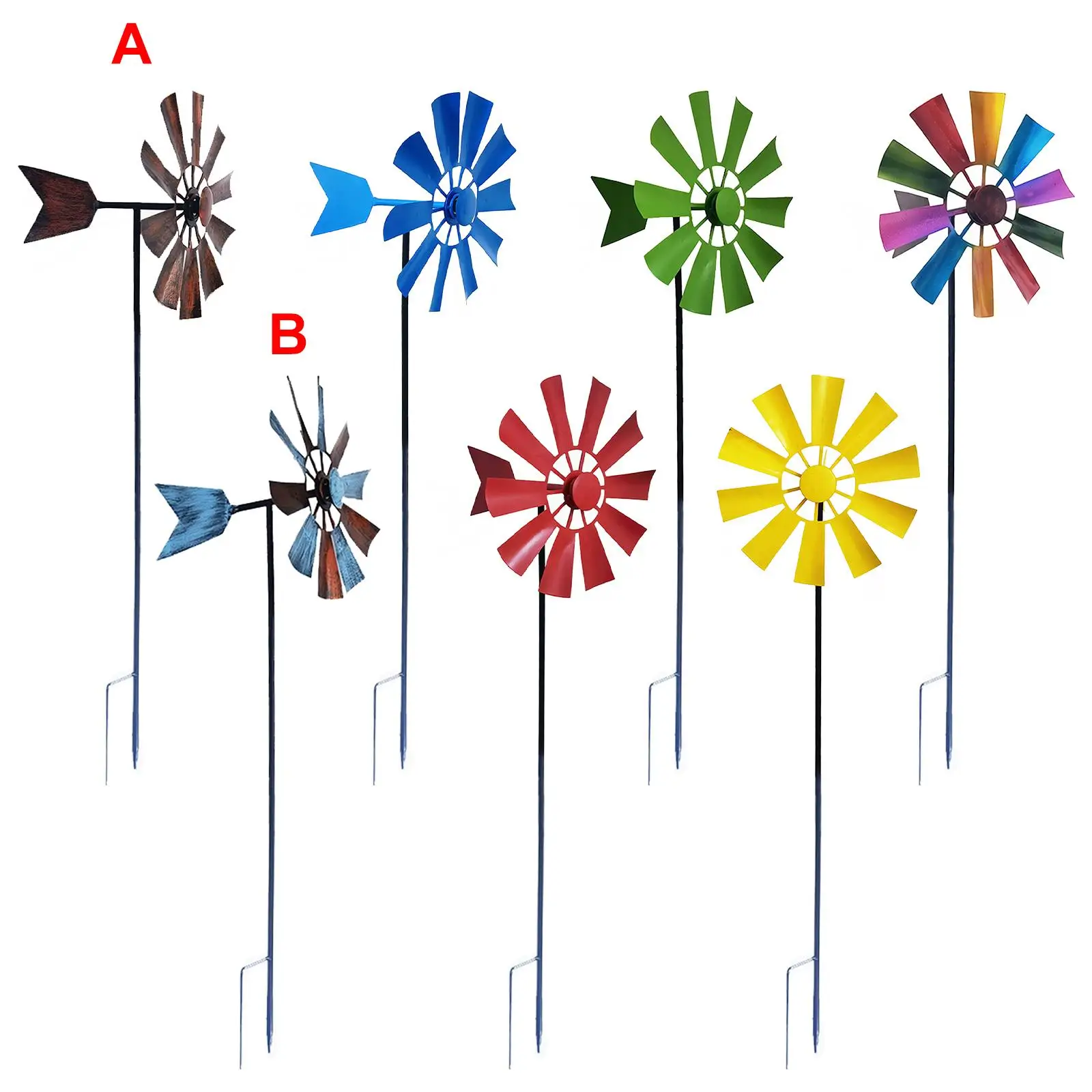 28inch Wind Sculpture Metal Windmill Pinwheel for Garden Outdoor Ornaments
28inch Wind Sculpture Metal Windmill Pinwheel for Garden Outdoor Ornaments