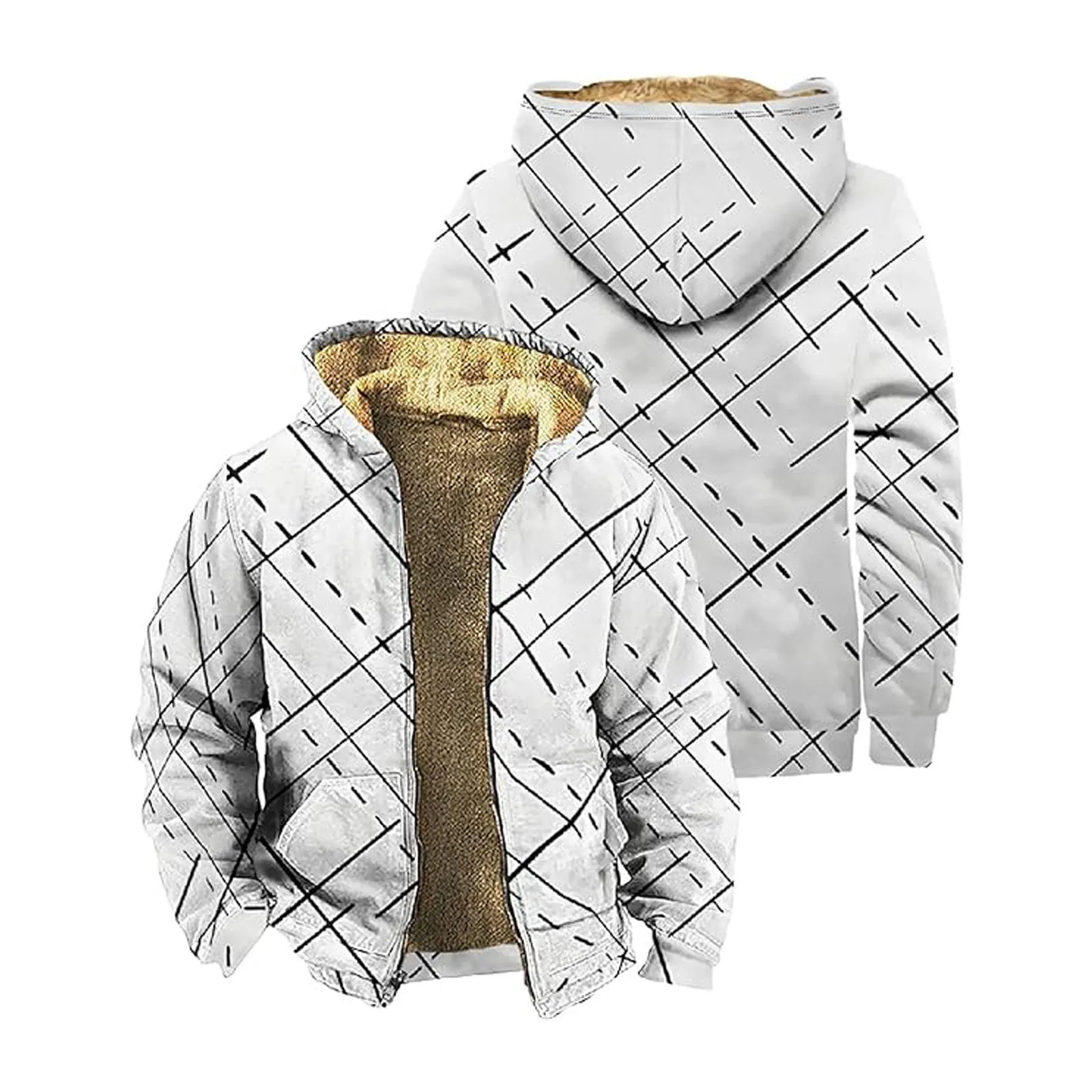 Men Zip Up Vintage Hoodie Winter Fleece Thicken Hooded Cardigan Hip Hop Drawstring Pockets Thick Thermal Loose Jogger Sweatshirt
Men Zip Up Vintage Hoodie Winter Fleece Thicken Hooded Cardigan Hip Hop Drawstring Pockets Thick Thermal Loose Jogger Sweatshirt