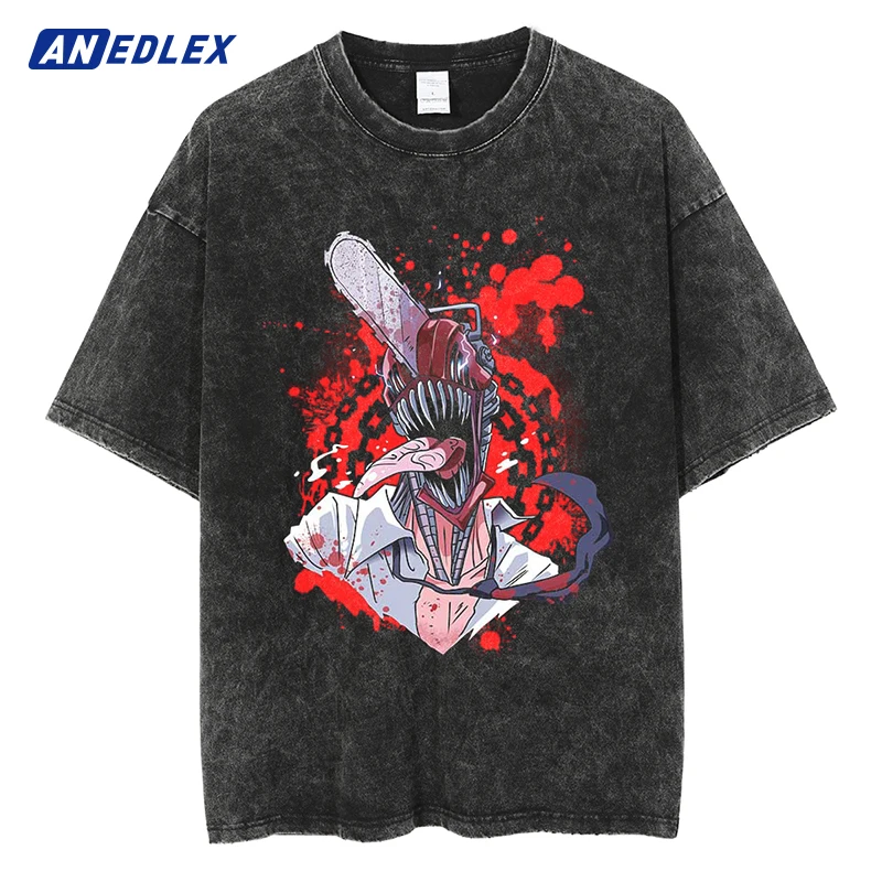 Hip Hop Washed T-Shirt Chainsaw Man Anime Graphic Men Vintage T Shirt Cotton Summer Short Sleeve Tshirt Harajuku Tops Tees
Hip Hop Washed T-Shirt Chainsaw Man Anime Graphic Men Vintage T Shirt Cotton Summer Short Sleeve Tshirt Harajuku Tops Tees