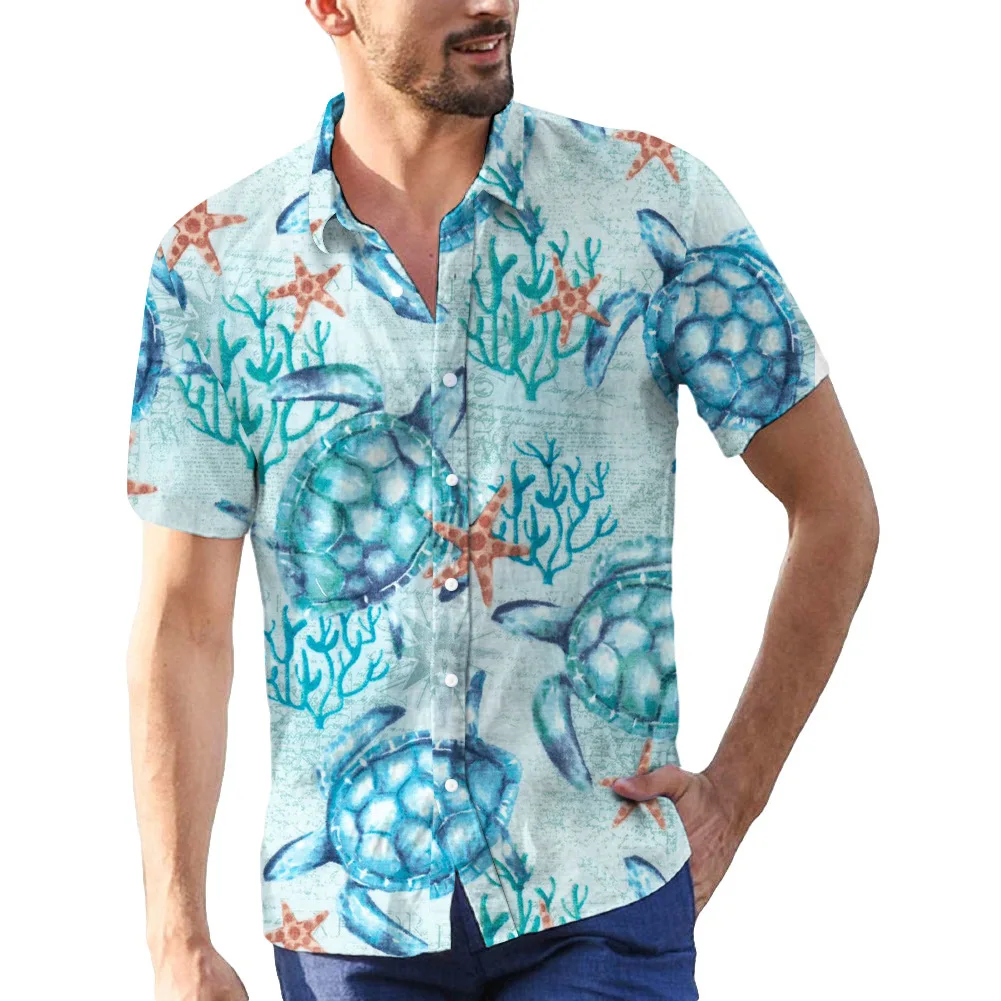 2022 Summer Hawaiian Beach Men'S Shirt Marine Biology 3D Digital Print Short Sleeve Casual Loose Shirt
2022 Summer Hawaiian Beach Men'S Shirt Marine Biology 3D Digital Print Short Sleeve Casual Loose Shirt