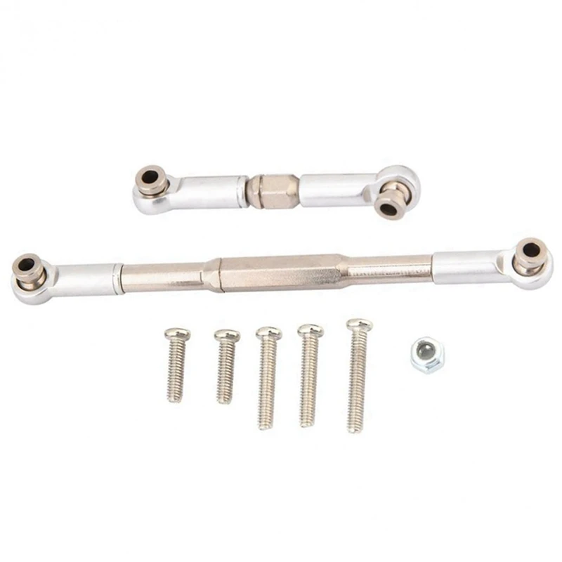 3X RC Steering Rod CNC Machining Aluminum Alloy Steering Linkage Rod Set For WPL 1608T,Grey
3X RC Steering Rod CNC Machining Aluminum Alloy Steering Linkage Rod Set For WPL 1608T,Grey