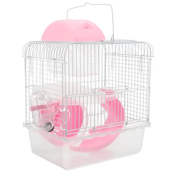 Hamster House Parakeet Cage Accessories Dwarf Pet Villa Large Rat Plastic Guinea Castle Travel Rabbit