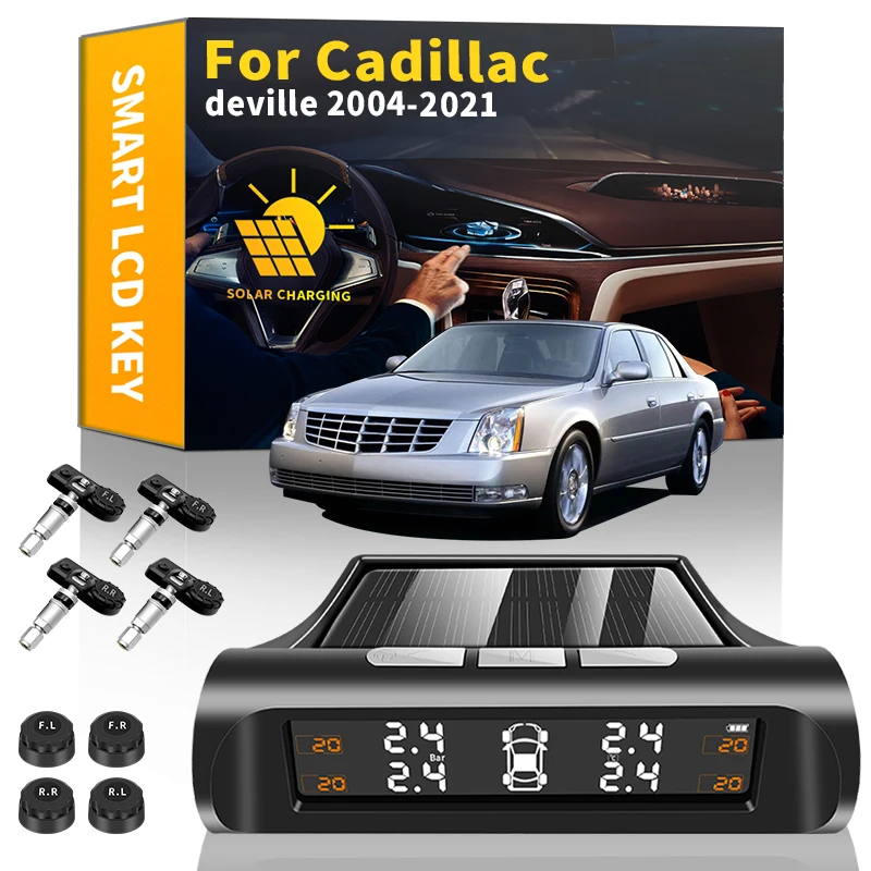 Car TPMS Wireless Tire Pressure Monitoring System Solar Power LCD Display Tire Pressure Sensors For Cadillac deville 2004-2021
Car TPMS Wireless Tire Pressure Monitoring System Solar Power LCD Display Tire Pressure Sensors For Cadillac deville 2004-2021