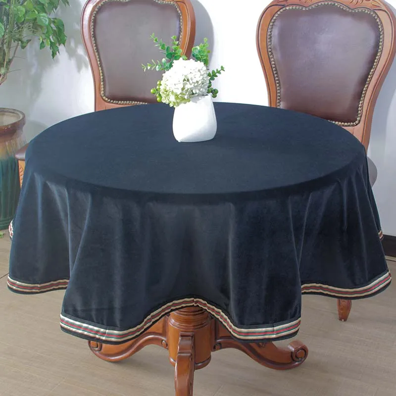 Modern Luxury Black Customized Round Table Living Room Tea Table Cloth High end Cloth New Special Offer
Modern Luxury Black Customized Round Table Living Room Tea Table Cloth High end Cloth New Special Offer