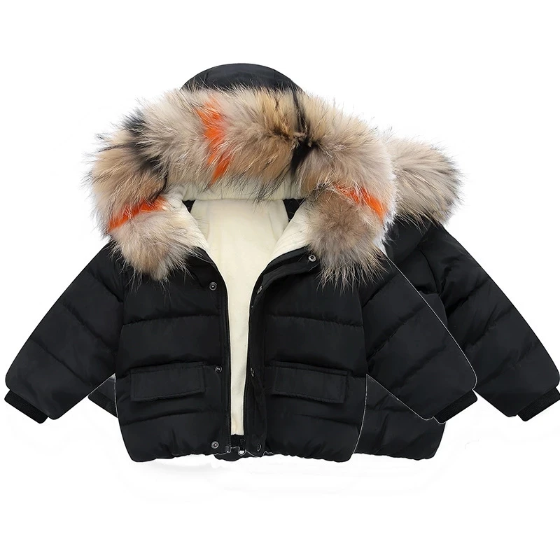 Winter Down Jacket and Coat for Girls Boys Kid Baby Parka Coat Fur Hooded Jacket Children Clothes for Boys Puffer Jacket Coats
Winter Down Jacket and Coat for Girls Boys Kid Baby Parka Coat Fur Hooded Jacket Children Clothes for Boys Puffer Jacket Coats