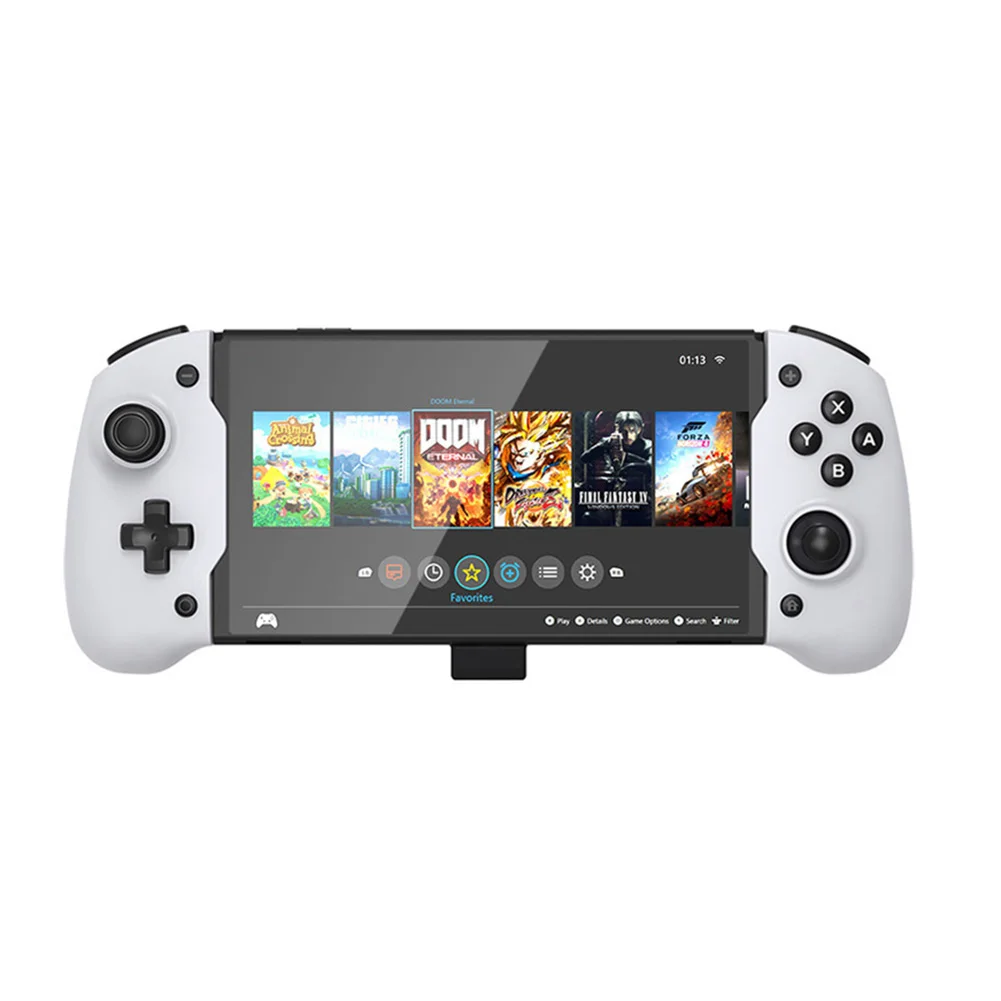 Контроллер для Nintendo Switch, портативный джойстик с улучшенной рукояткой, двойным мотором и вибрацией, встроенный 6-осевой гироскоп, для переклю...
Контроллер для Nintendo Switch, портативный джойстик с улучшенной рукояткой, двойным мотором и вибрацией, встроенный 6-осевой гироскоп, для переклю...