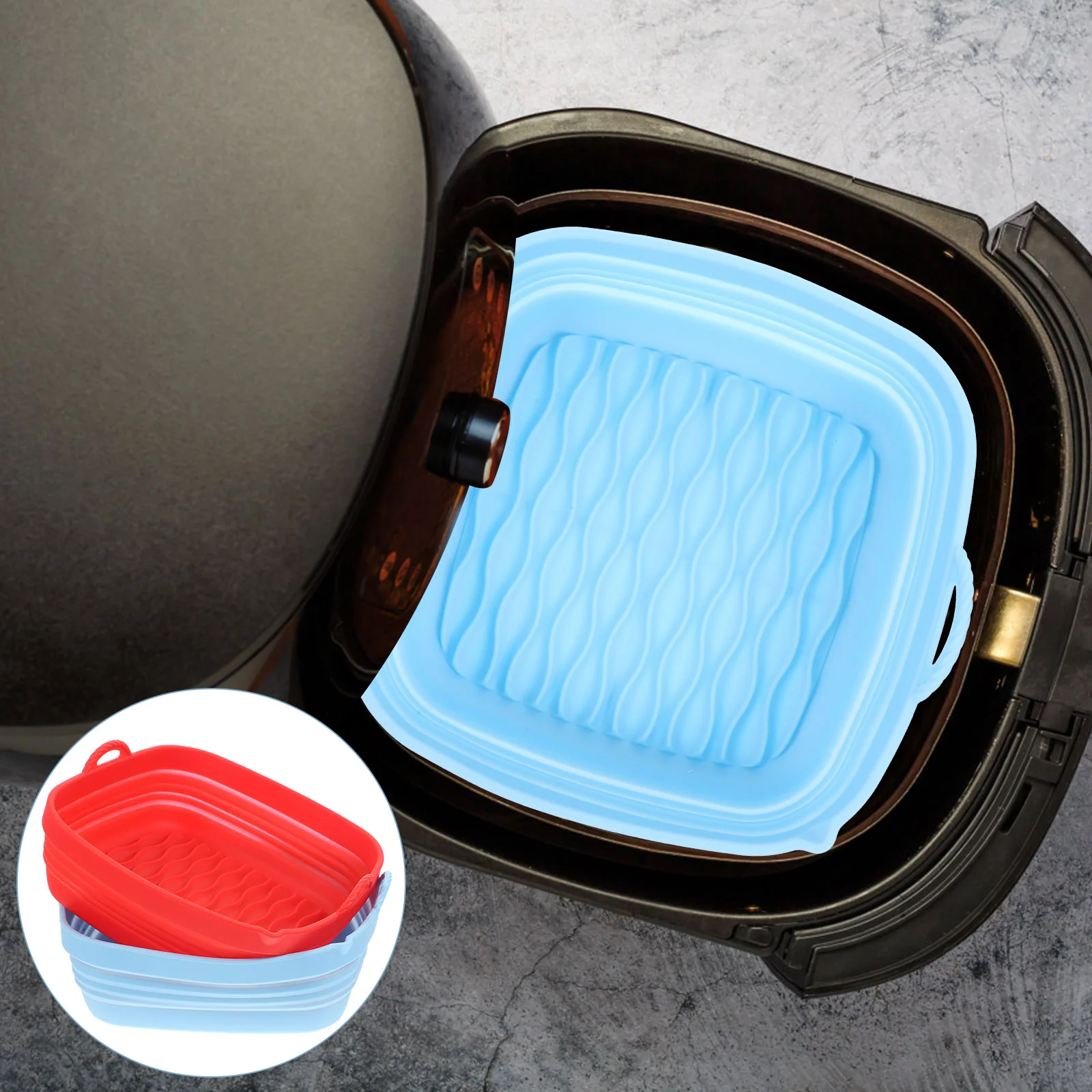 2Pcs Silicone Creative Reusable Kitchen Air Fryer Accessories Cooking Silicone Liner for Non-Stick Kitchen Cooking
2Pcs Silicone Creative Reusable Kitchen Air Fryer Accessories Cooking Silicone Liner for Non-Stick Kitchen Cooking
