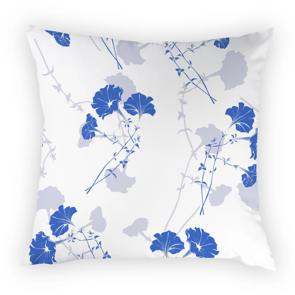 

Upholstery Artistic Decorative Pillows Pillowcase Sofa Floral Home Decor Bedroom Retro Nordic 45x45 Cushion Cover Creative E2249