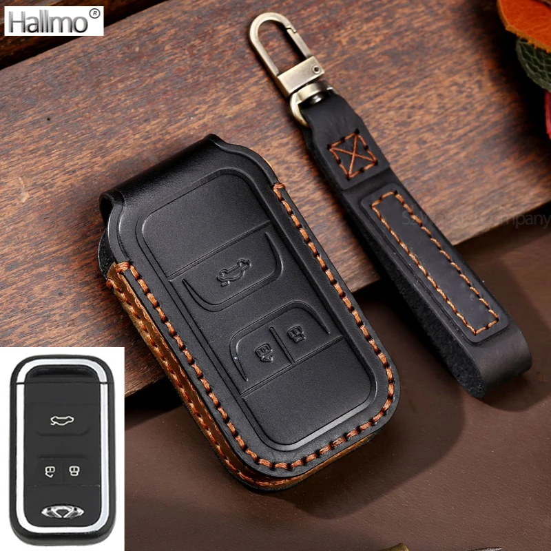 Hallmo Genuine Leather Car Key Case Luxury Handmade Key Bag for Chery Tiggo 8 7 5X 2019 2020
Hallmo Genuine Leather Car Key Case Luxury Handmade Key Bag for Chery Tiggo 8 7 5X 2019 2020