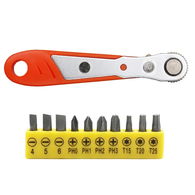 Hexagon Ratchet Spanner 4/5/6 Slotted 1/4inch Mini Wrench Screwdriver With 10pc Batch Head Set Screwdriver Hand Repair Tools
Hexagon Ratchet Spanner 4/5/6 Slotted 1/4inch Mini Wrench Screwdriver With 10pc Batch Head Set Screwdriver Hand Repair Tools