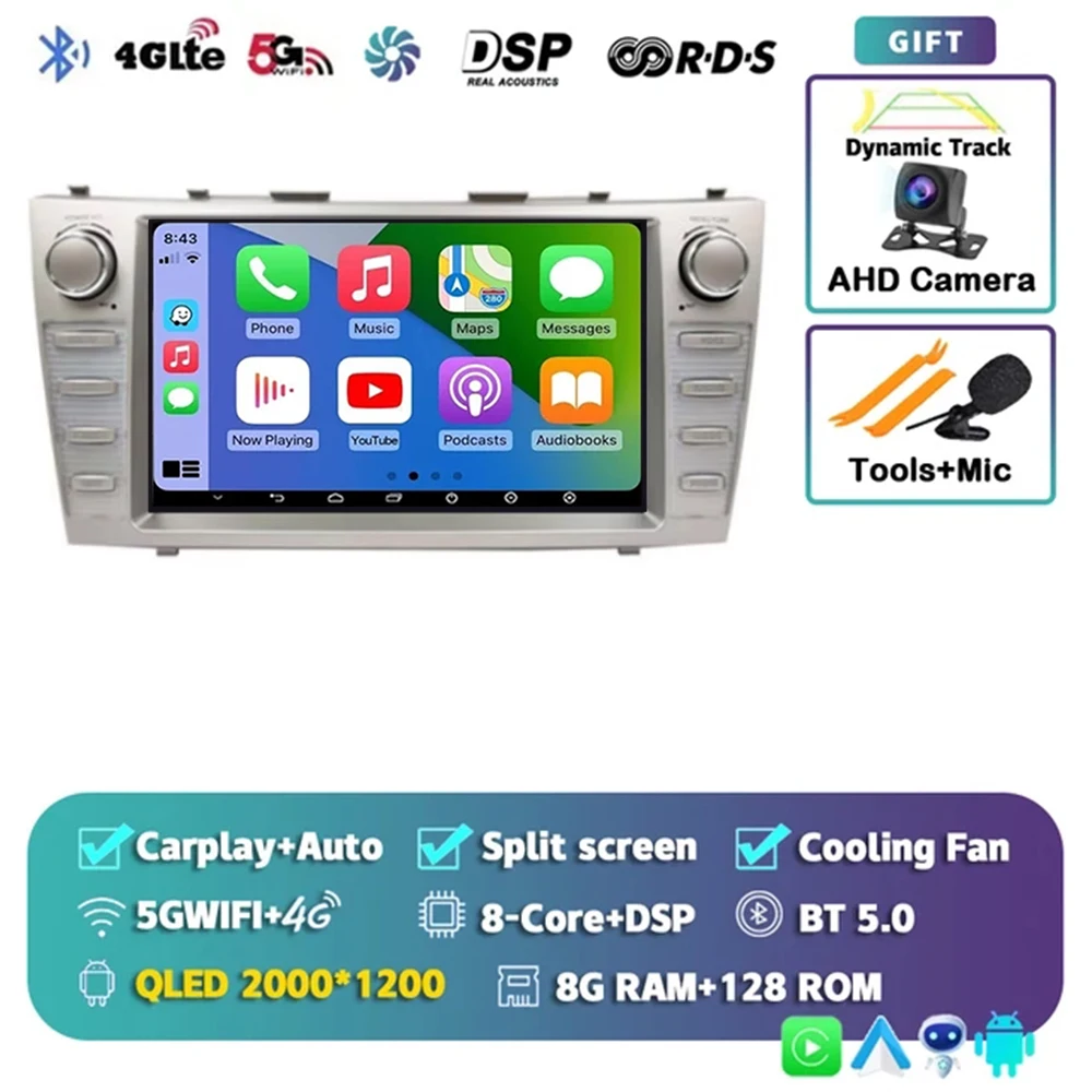 Android 15 для Toyota Camry XV40 Aurion 2007-2011 DSP Carplay головное устройство мультимедийный плеер GPS-навигация стерео автомобильное радио WIFI
Android 15 для Toyota Camry XV40 Aurion 2007-2011 DSP Carplay головное устройство мультимедийный плеер GPS-навигация стерео автомобильное радио WIFI