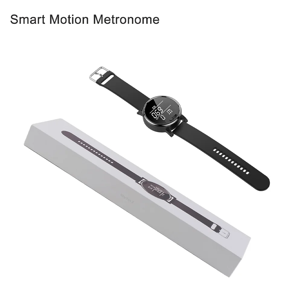 

Metronome Digital Display Smart Watch Silicone Strap Vibrating Smartwatch Multifunctional Music Instrument Training Tool