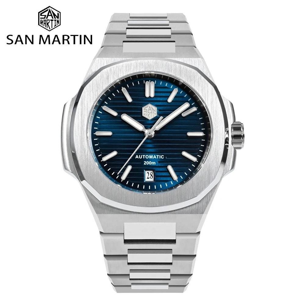 San Martin 40mm Classic Luxury Sport Watches Distinctive Square Case Stainless Steel Men Mechanical Watch 100M Waterproof BGW-9
San Martin 40mm Classic Luxury Sport Watches Distinctive Square Case Stainless Steel Men Mechanical Watch 100M Waterproof BGW-9