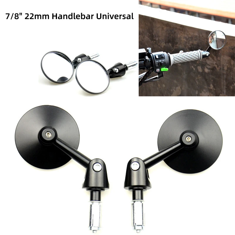 7/8" 22mm Handlebar Mirrors Motorcycle Accessories Motorbike Scooters Rearview Mirror Side View Mirrors Moto For Cafe Racer
7/8" 22mm Handlebar Mirrors Motorcycle Accessories Motorbike Scooters Rearview Mirror Side View Mirrors Moto For Cafe Racer