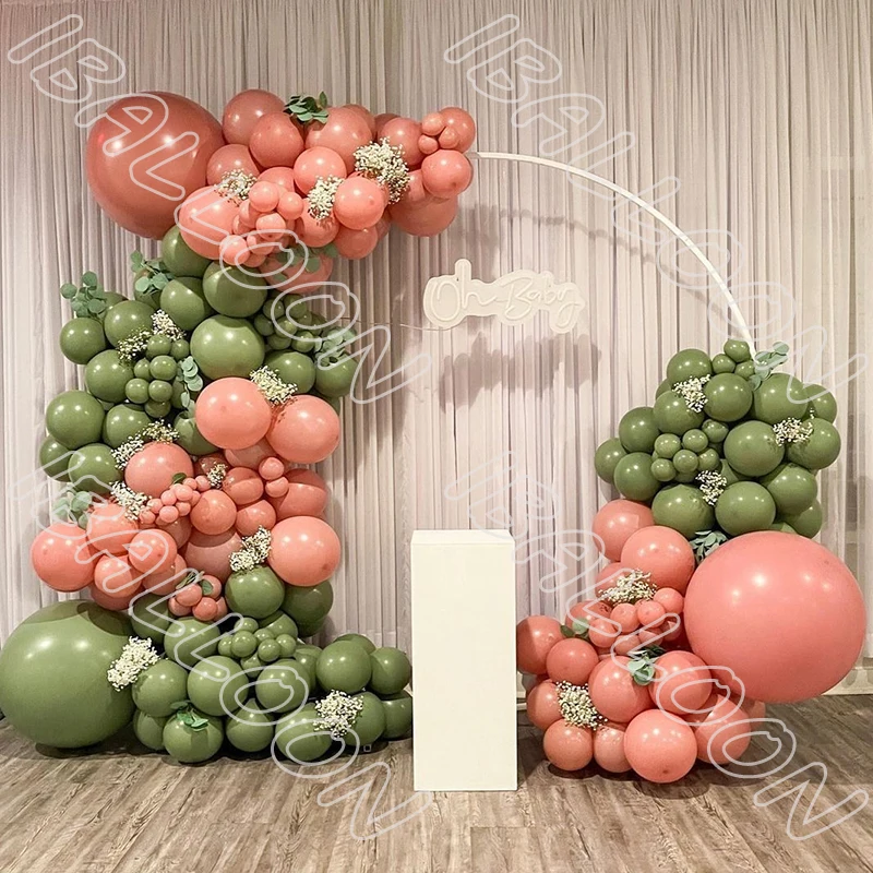 228pcs Avocado Green Latex balloon Garland Arch Wedding Birthday Retro Pink Balloons Decor Party Balloons Celebration Dinner
228pcs Avocado Green Latex balloon Garland Arch Wedding Birthday Retro Pink Balloons Decor Party Balloons Celebration Dinner