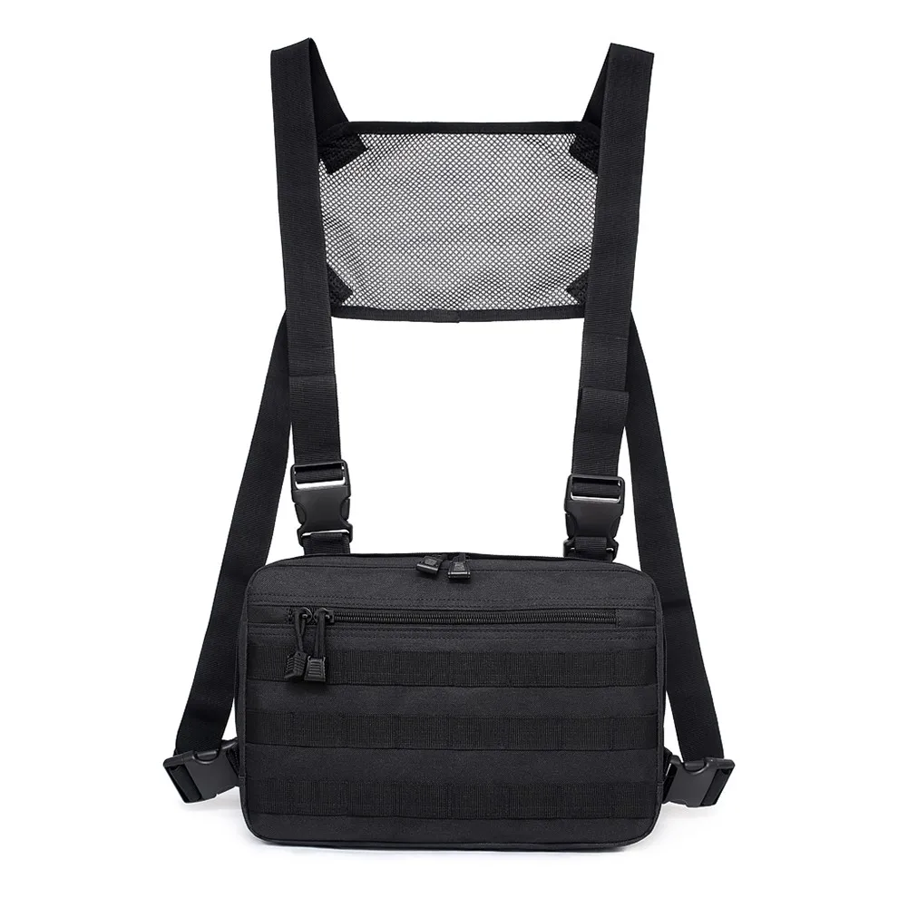 Men Chest Bag Molle Front Pack Backpack Hip-Hop Pouch Hunting Military Combat Bags Streetwear Front Pack Vest Breathable Mesh
Men Chest Bag Molle Front Pack Backpack Hip-Hop Pouch Hunting Military Combat Bags Streetwear Front Pack Vest Breathable Mesh