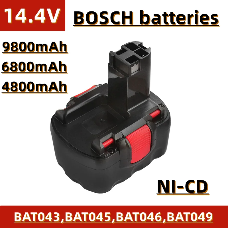 14.4V electric hand drill battery, 4800mAh~9800mAh, for Bosch tools BAT043 BAT045 BAT046 BAT049 BAT120, etc
14.4V electric hand drill battery, 4800mAh~9800mAh, for Bosch tools BAT043 BAT045 BAT046 BAT049 BAT120, etc