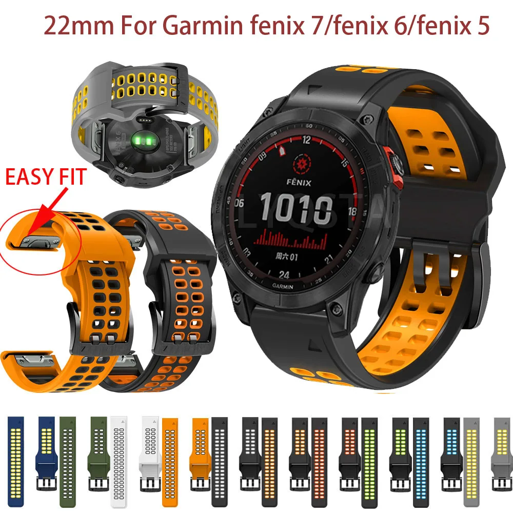Ремешок силиконовый для garmin fenix 7, быстросъемный браслет для смарт-часов fenix 6 Pro 5 Plus, 22 мм
Ремешок силиконовый для garmin fenix 7, быстросъемный браслет для смарт-часов fenix 6 Pro 5 Plus, 22 мм