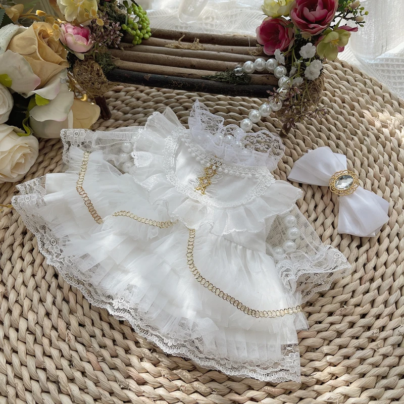 Doll clothes dress white lace bowknot handmade for 15cm 20cm 40cm Plush Doll
Doll clothes dress white lace bowknot handmade for 15cm 20cm 40cm Plush Doll