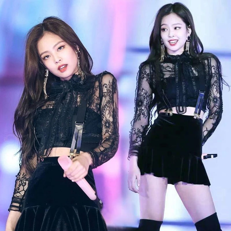 Kpop корейские знаменитости сценическое шоу черные кружевные рубашки и бархатная юбка комплект для женщин 2022 летние новые сексуальные топы и...
Kpop корейские знаменитости сценическое шоу черные кружевные рубашки и бархатная юбка комплект для женщин 2022 летние новые сексуальные топы и...