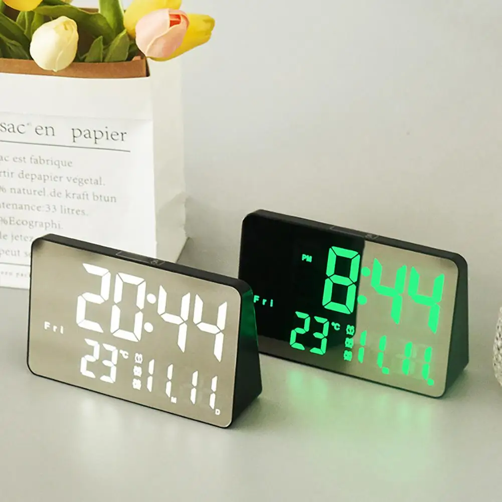 NEW Led Digital Alarm Clock With Week Temperature Display 3 Levels Adjustable Brightness Bedside Clocks With Memory Function
NEW Led Digital Alarm Clock With Week Temperature Display 3 Levels Adjustable Brightness Bedside Clocks With Memory Function