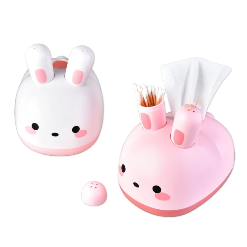 3 in 1 Napkin Dispenser Cartoon Rabbit Cotton Swab Toothpick Holder Desktop Decoration for Bedroom Tissue Organizer Box
3 in 1 Napkin Dispenser Cartoon Rabbit Cotton Swab Toothpick Holder Desktop Decoration for Bedroom Tissue Organizer Box