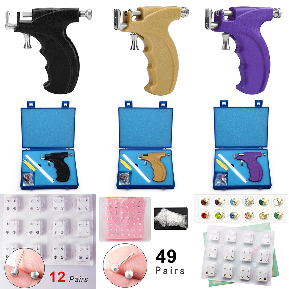 Ear Piercing Tool Kit Earring Pericings Gun Piercer Machine Studs Hole Peicing Guns Stud Earrings For Salon Home Pearcings Kits
Ear Piercing Tool Kit Earring Pericings Gun Piercer Machine Studs Hole Peicing Guns Stud Earrings For Salon Home Pearcings Kits