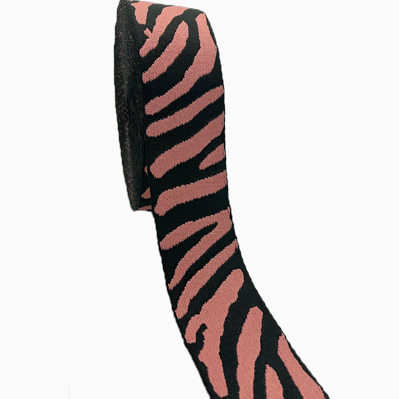 Zebra Weaving Jacquard Nylon Webbing Strap For Bag Belt 2 Inch 50MM Pink/Black Color
Zebra Weaving Jacquard Nylon Webbing Strap For Bag Belt 2 Inch 50MM Pink/Black Color
