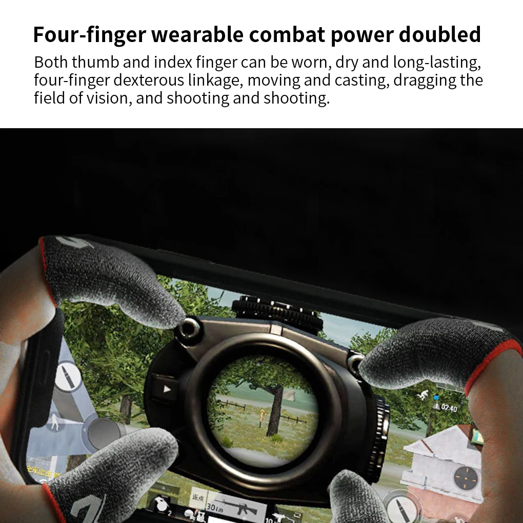 2pcs Gaming Sleeves Elastic Nylon Screen Touching Sleeves Sweat-proof 24pin Knitted Game Controller Gloves
2pcs Gaming Sleeves Elastic Nylon Screen Touching Sleeves Sweat-proof 24pin Knitted Game Controller Gloves