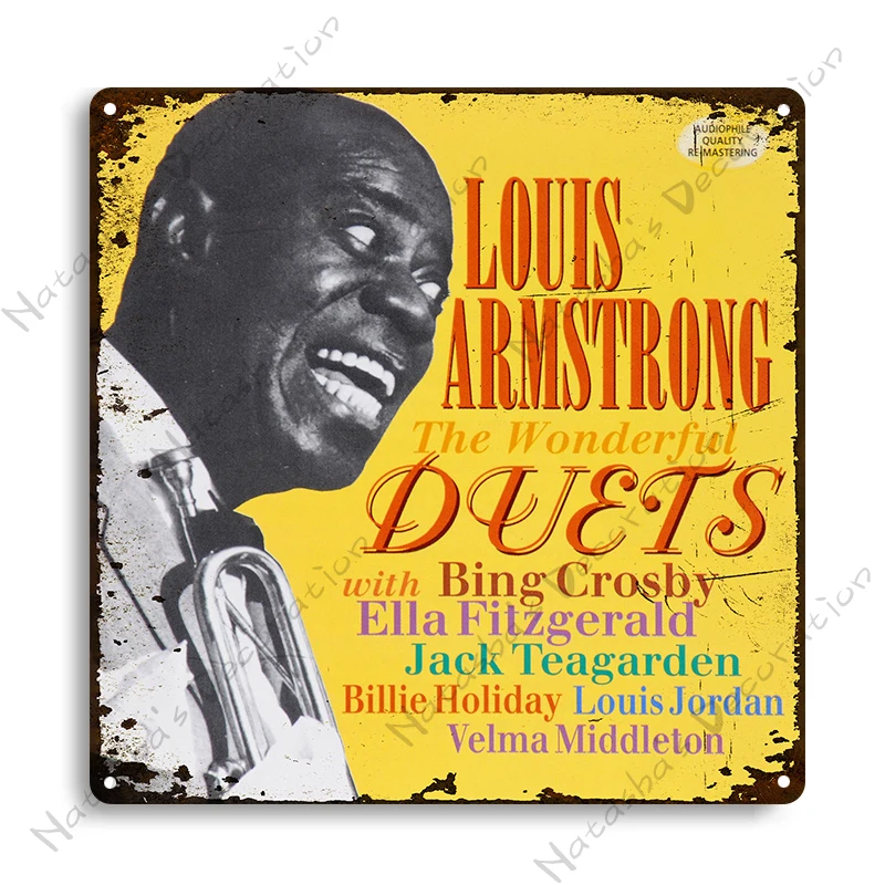 Louis Armstrong Vintage Poster Music Metal Plate Bar Home Rusty Metal Sign Jazz Poster Industrial Decor Music Wall Metal Plaque
Louis Armstrong Vintage Poster Music Metal Plate Bar Home Rusty Metal Sign Jazz Poster Industrial Decor Music Wall Metal Plaque