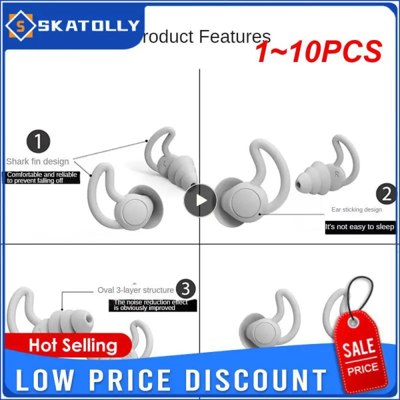 1~10PCS Soundproof Earplugs For Sleeping Soft Silicone Ear Muffs Noise Protection Travel Reusable Protection Sound Blocking ear
1~10PCS Soundproof Earplugs For Sleeping Soft Silicone Ear Muffs Noise Protection Travel Reusable Protection Sound Blocking ear