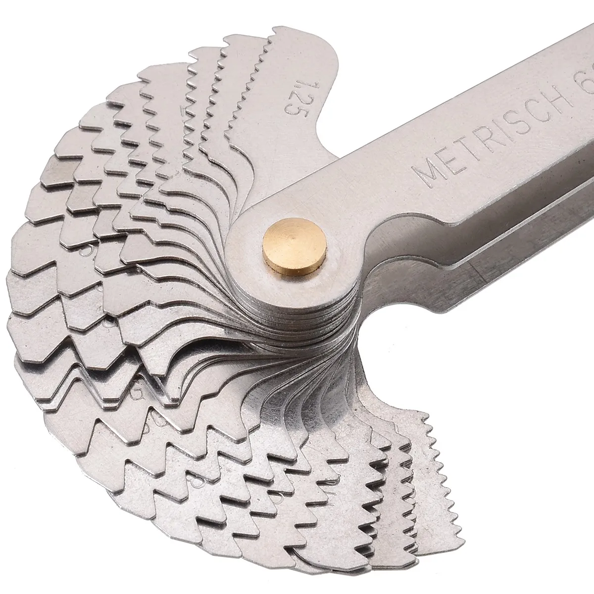 55/60 Degree Metric Inch Thread Plug Gauge Gear Tooth Screw Pitch Gauges Measuring Metric & Whitworth Pitch 20 Blades Folding
55/60 Degree Metric Inch Thread Plug Gauge Gear Tooth Screw Pitch Gauges Measuring Metric & Whitworth Pitch 20 Blades Folding
