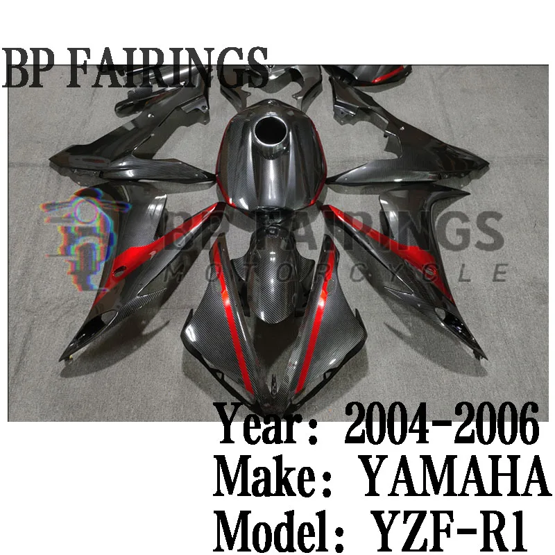 

for Yamaha YZF R1 2004 2005 2006 Motorcycle Bodywork Set Injection ABS Plastics Full Fairings Kit Mold Carbon Fiber Painted