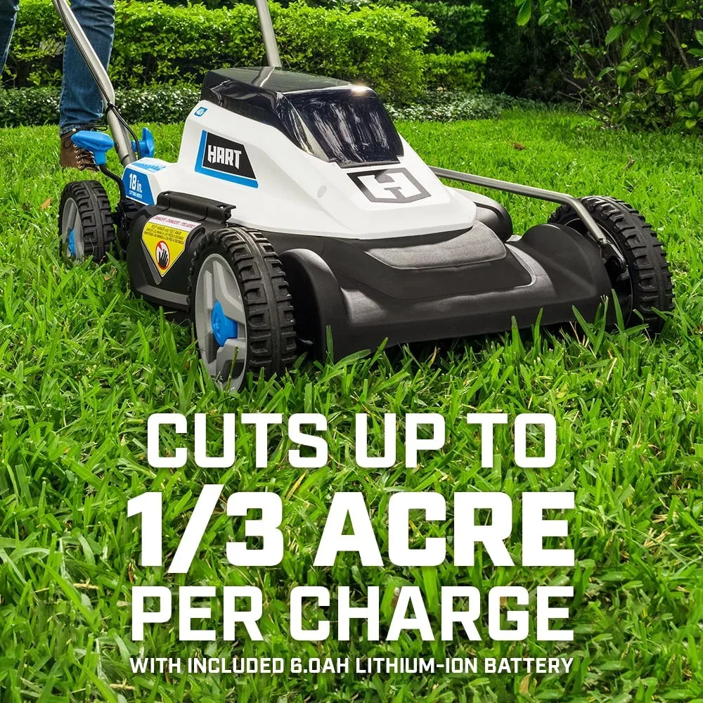 Push Mower Kit, 40-Volt Cordless 18-inch (1) 6Ah Lithium-Ion Battery & Charger
Push Mower Kit, 40-Volt Cordless 18-inch (1) 6Ah Lithium-Ion Battery & Charger