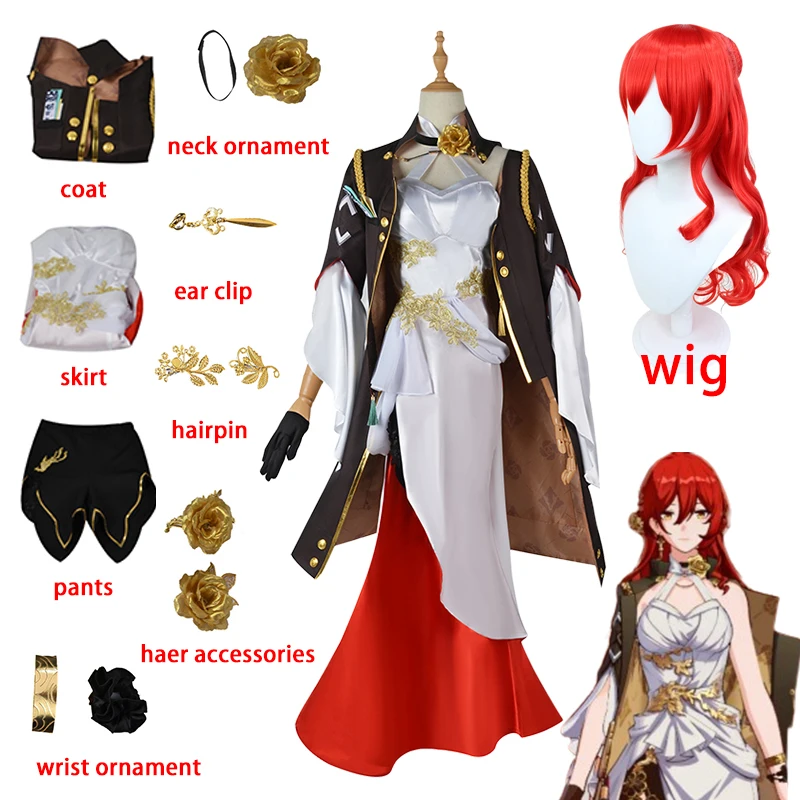 Honkai Star Rail Himeko Cosplay Costume Game Himeko Wig Sexy Dresses Uniform Clothes Halloween Carnival Costumes for Women
Honkai Star Rail Himeko Cosplay Costume Game Himeko Wig Sexy Dresses Uniform Clothes Halloween Carnival Costumes for Women