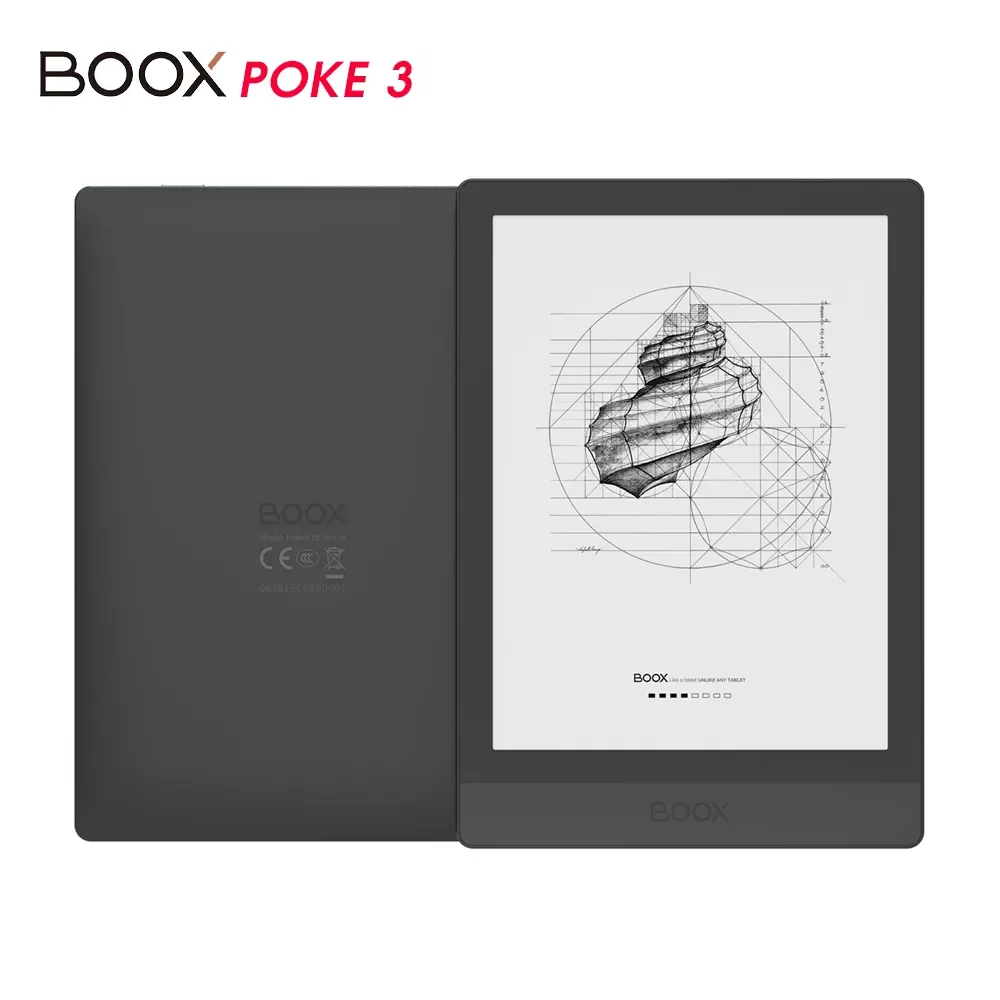 

2022New Onyx Boox Poke3 E-Reader 6,0 дюймов E-ink планшет Android 10,0 2 ГБ + 32 ГБ BT5.0 WIFI 1488x1072 300dpi сенсорный экран электронная книга Re