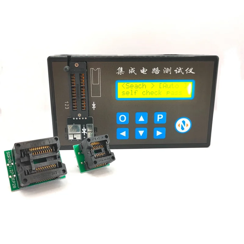 Handheld Rechargeable LED Integrated Circuit Tester Transistor Diode Tester Digital Transistor IC Chips Detector(B)
Handheld Rechargeable LED Integrated Circuit Tester Transistor Diode Tester Digital Transistor IC Chips Detector(B)