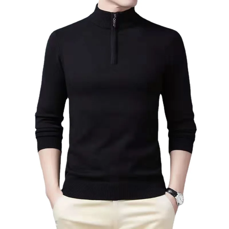 New Sweater Half Turtleneck Zipper Placket Men's Trendy Comfortable Casual Slim Fit Knitted Tops
New Sweater Half Turtleneck Zipper Placket Men's Trendy Comfortable Casual Slim Fit Knitted Tops