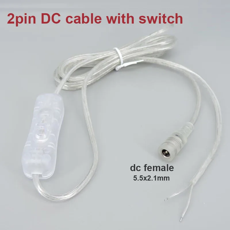 2 м 22AWG светодиодный выключатель, кнопка прозрачного USB DC 5 В 12 В 5,5x2,1 мм, гнездовой кабель питания 5,5*2,1 Разъем ВКЛ. ВЫКЛ для неоновой лампы
2 м 22AWG светодиодный выключатель, кнопка прозрачного USB DC 5 В 12 В 5,5x2,1 мм, гнездовой кабель питания 5,5*2,1 Разъем ВКЛ. ВЫКЛ для неоновой лампы